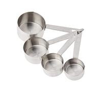 De Buyer - Set de 4 cuillères-mesures en inox - 60 / 80 / 125 / 250 mL -, Argent