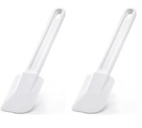 De Buyer - Spatule Maryse souple de pâtisserie - Longueur 29 cm, manche 18 cm -, Blanc (Lot de 2)