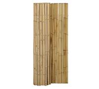 DE-COmmerce Brise-vue en bambou BARU, clôture en demi-coquilles, clôture de jardin, pare-vent, clôture, tapis en bambou NATURE (HxL) 200 cm x 180 cm