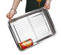 De Cuisson | Acier Inoxydable Avec Grille Pour Ustensile De Cuisson | Grande De Épaisse Pour | Pour Légumes Viande Biscuits Gâteau Au Four Barbecue Grill Maison