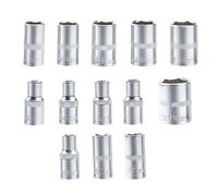 de douilles à tête hexagonale Kit liquet 6,35 mm 4-14 mm | Coffret de Douilles Multifonction à Entraînement pour mécanicien, technicien, garage, auto, bricolage, dépannage routier