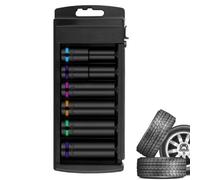 de douilles longues Kit d'Allongés à Code Couleur pour Clés Hexagonales | Coffret à douilles avec entraînement industriel pour garage atelier mécaniciens dépannage routier