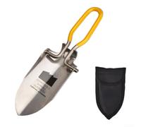 de Jardinage Pliable Acier pour ultra Compacte de Jardinage | Acier inoxydable pour robuste, design pliable, 22cm déployée, 123g léger, idéal camping pêche(Yellow)