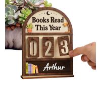 de lecture de bibliothèque en bois à suspendre, 15 cm, 120 g | Cet intéressant accessoire de bibliothèque est un grand panneau décoratif 3D en bois et offre un visuel de la lecture
