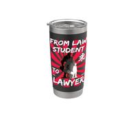 De l'étudiant en droit à l'avocat : design d'avocat amusant Gobelet isotherme en acier inoxydable double paroi