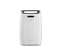 DeLonghi Déshumidificateur DEXD216RF – 16 L/24h – Débit 125 m3/h – Capacité 2,1 L – Blanc