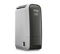 De’Longhi Tasciugo AriaDry Light - Déshumidificateur Portable pour la Maison, Zéolite et Ioniseur, Élimination Humidité 6L/24h, Séchage, Anti-Moisissure, Silencieux, Mode Swing, Minuteur, Gris (DNS65)