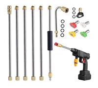 de Nettoyeur Haute Pression télescopique, Extension de buse 4000 psi, Nettoyeur de Taille Moyenne avec pulvérisation réglable, Accessoire de Nettoyage extérieur, Outil de Jardin avec Construc