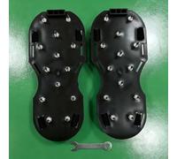 de Nivellement Autonivelant avec Rouleau à Pointes et - Outil Pose pour sol Résine Époxy pour Garage et Sous- pour sol - Ensemble Complet Acier Inoxydable 41cm(1*spiked shoes)