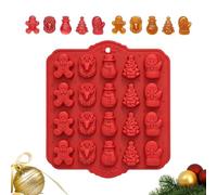 de Noël 20 compartiments alimentaires à faire soi-même, cloche et arbre | Flexibles en silicone pour bonbons de Noël, biscuits, chocolat, fondant, cupcakes, pâtisserie, maison et fêtes
