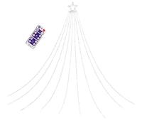de Noël d'extérieur 3,35 mètres d'éclairage à distance à énergie solaire | Décorations de Noël avec cascade pour fête, mariage, Nouvel An, pelouse, patio, porche, jardin