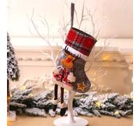 De noël Nouveau Style Creative Poupée Arbre De Noël Pendentif Décoration De Noël Chaussettes De Noël Sac Cadeau Pour La Décoration De Fête De Noël Multicolore G