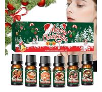 de Noël pour diffuseur - 6 pièces d'ambiance festive de longue durée, pour diffuseur et fabrication de savon - Pour les nuits festives dans la chambre et la salle de bain, relaxation, ambiance