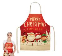 de Noël pour femmes style Noël 64,8 x 52,8 cm | Tablier de cuisine décoré sur le thème de Noël, restaurant, jardinage, nettoyage, fête de vacances, pâtisserie, service