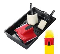 de Peinture pour Bordures | Accessoire Compact Brosse à Peinture pour Angles - 4X Précision Multifonction Coupe Nette pour Plafonds Plinthes Murs Angles Intérieurs Rénovation Maison Propre