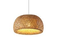 de plafonnier tissé en Bambou, Lampe Suspendue en rotin réglable pour îlot de Cuisine, Lampe en Osier de Bambou, Style Vintage, décoration intérieure, café, Salon