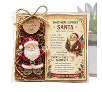 de Poche Père Noël Statuette Décorative Inspirante en Acrylique 2D | Petits de Poche Décoration Bureau pour Adultes Anniversaire Halloween Thanksgiving Maison Vacances Nouvel