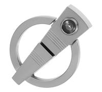 -de-porte avec Œilleton en Alliage de Zinc Argenté | Remplacement Facile, Fixation Partagée et Réglable, pour Portes Métal ou Bois, Entrée Fréquentée