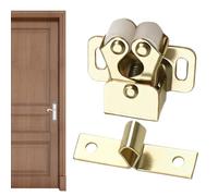 de porte d'armoire - Loquets de porte d'armoire | Ferme-porte chromé, de portes en métal à double rouleau, de meubles, boucle à ressort avec perles pour placard, placard