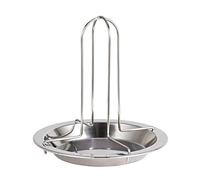 de poulet à rôtir vertical avec lèchefrite, Silver | Détachable Avec Huile