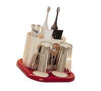 de Rangement pour Brosse à Dents du Milieu du siècle avec Design antidérapant et gobelet pour rince-Bouche pour Un Usage Quotidien, Accessoire d ' Organisation de Salle de Bain, Organisateur de
