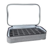 De Rangement Transparent pour Vernis À Ongles Inserts en Mousse Réglables Capacité Spacieuse 35 Bouteilles Pochettes Maquillage Faciles D'accès Étui Rangement Unique pour Vernis À