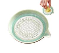 de râpe à ail en céramique - Outil de râpe lisse pour le gingembre et le fromage - Pour oignons, agrumes, fruits, pâtes, purées, épices et pour la cuisine domestique