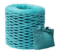 de raphia : matériau en fibre naturelle portable, texture douce, approvisionnement en crochet écologique fiable | Cordon de flexible pour emballage cadeau, plage, project