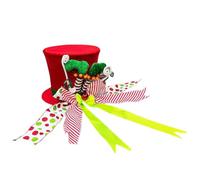 de sapin de Noël Ornement Pliable en Forme de Chapeau avec Nœud | Décorations Intérieur pour Noël et Décor Festif Pour Une Réunion De Fête Et Une À La Maison Dans Le Salon Et Votre