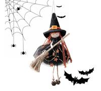 de sorcière à suspendre pour Halloween | Figurine de collection effrayante pour fête de vacances, fenêtre, jardin, terrasse, maison hantée, cuisine, mur d'Halloween