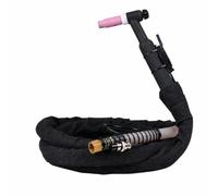 de Soudage TIG WP 26 Argon Tête Inclinée Compacte Câble Flexible avec Gaine Raccord Laiton Sécurisé Métal et Bakélite Contrôle, 10 Mètres