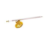 de toit à ventouse solide avec base, Golden with 1.2m fla | Poteaux en acier inoxydable avec base à ventouse amovible, cérémonies de défilés en plein air
