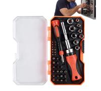 de tournevis de précision multifonction avec étui de rangement | Tournevis à cliquet avec embouts multiples pour maison, garage, atelier, mécanicien, automobile, meubles