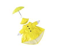 De vêtements de pluie Yard Geese avec parapluie de protection, ensemble de décorations extérieures imperméables en plastique de 17 pouces, imperméable en plastique pour décorations de jardin