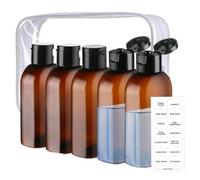 De Voyage - Récipient Liquide Rechargeable De 150 G, Ensemble De Bouteilles De Voyage Multifonctions, Support Portable Anti-fuite, Accessoire Durable | Sac À Dos Randonnée Vacances En Plein