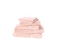De Witte Lietaer 201390 Set de 2 Gants + 2 Serviettes 50 x 100 cm + 2 Draps de Douche 70 x 140 cm Coton Rose