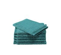 De Witte Lietaer Contessa Gants de Toilette, Cotton, Lake Green, 6gants