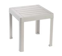 DEA HOME Pop Table d'appoint pour enfants en plastique robuste gris taupe 39 x 39 x 38 h cm, légère et stable, montage facile sans outils, pour dessin, jeux et activités éducatives dans la chambre ou