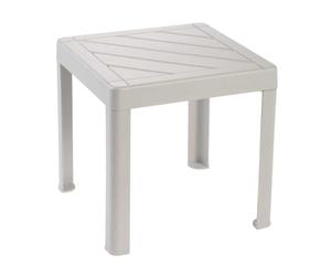 DEA HOME Pop Table d'appoint pour enfants en plastique robuste gris taupe 39 x 39 x 38 h cm, légère et stable, montage facile sans outils, pour dessin, jeux et activités éducatives dans la chambre ou