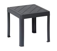 DEA HOME Table basse pour enfants POP en plastique robuste anthracite 39x39x38 cm, légère et sûre, montage facile sans outils, pour dessin, jeu et activités éducatives dans la chambre ou l'aire de jeu