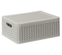Dea Home Z381M008 Art. 381 Decora M Boîte Empilable Multifonctionnel Blanc Laiteux 38 x 30 x 15 cm