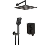 Deante Alpinia ensemble de douche encastré avec douche pluie noir BXYZNGAM