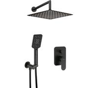 Deante Arnika ensemble de douche encastré avec douche pluie noir NAC_N9LP