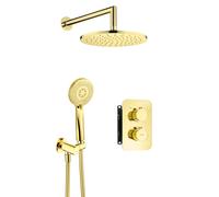 Deante Arnika ensemble de douche encastré avec thermostat oui doré BXYZGEBT