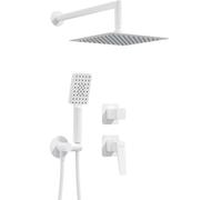 Deante Blur ensemble de douche encastré avec douche pluie blanc NQL_A9YK