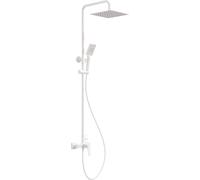 Deante Blur ensemble de douche mural avec thermostat avec douche pluie blanc NQL_A4XM