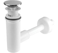 Deante Click-Clack bonde de lavabo avec siphon chrome-blanc NHC_010C
