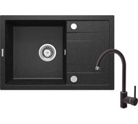 Deante Corio évier avec mitigeur graphite/graphite ZRCA2113