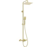 Deante ensemble de douche mural avec douche pluie doré NACR1HT