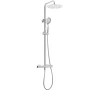 Deante ensemble de douche mural avec thermostat avec douche pluie chrome NAC_04OT